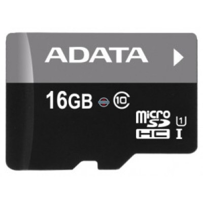 Карта памяти ADATA microSDHC 16 Gb class 10 без SD адаптера