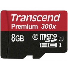 Карта памяти Transcend microSDHC 8 Gb class 10 без SD адаптера