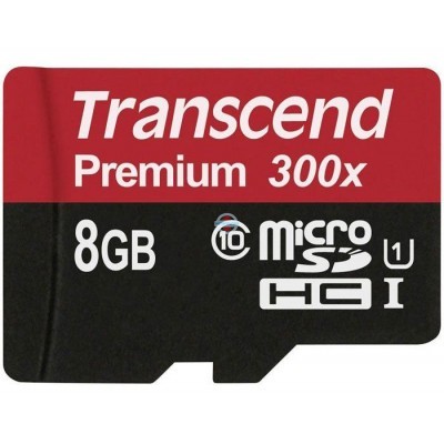 Карта памяти Transcend microSDHC 8 Gb class 10 без SD адаптера