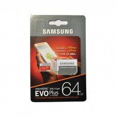 Карта памяти Samsung Evo Plus microSDXC 64 Gb class 10 U1 100/60 Mb/s SD адаптер