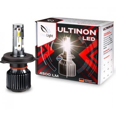 Головной свет LED Clearlight Ultinon H4 4500 lm 5000K