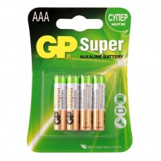 Батарейки GP LR03 (AAA) Super Alkaline (упак. 4 шт)