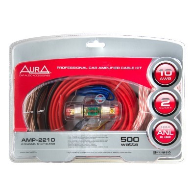 Комплект для подключения 2-х канального усилителя Aura AMP-2210
