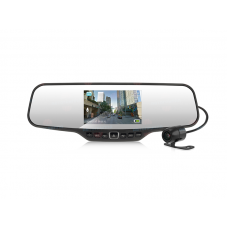 Видеорегистратором Neoline G-tech X23 Dual в зеркале заднего вида