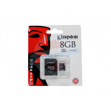 Карта памяти KINGSTONE microSDHC 8 Gb class 10 SD адаптер