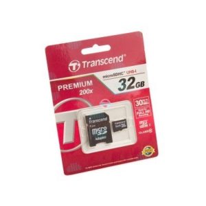 Карта памяти Transcend microSDHC 32 Gb class 10 SD адаптер
