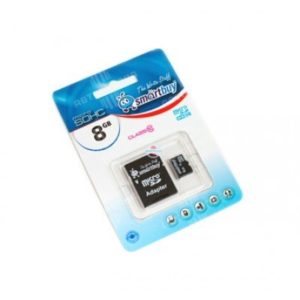 Карта памяти SmartBuy micro SDHC 8 Gb class 10 SD адаптер