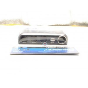 Разветвитель прикуривателя на 4 гнезда с 2-мя USB