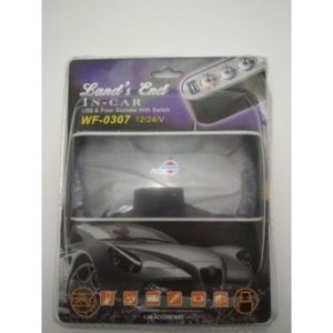 Разветвитель прикуривателя на 4 гнезда с USB