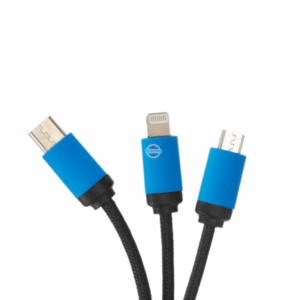 Кабель SilverStone F1 Micro USB + Type-C+ Lightning