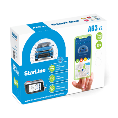 Автосигнализация StarLine A63 v2 2CAN+2LIN ECO