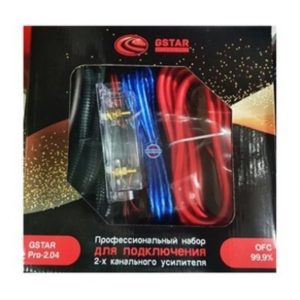 Комплект для подключения 2-х канального усилителя GSTAR PRO-2.04