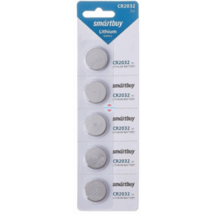 Батарейки SmartBuy CR2032 Lithium Cell 3V (упак 5 шт)
