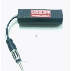 Автомобильный антенный усилитель УКВ+FM 15-35 дБ