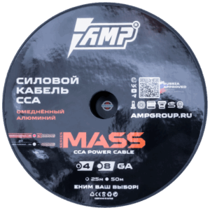 Кабель силовой AMP Mass Extremely Flexible 4Ga Красный