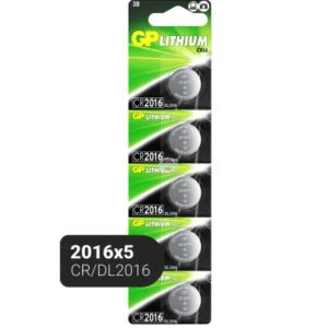 Батарейки GP CR2016 Lithium 3V (упак 5 шт)