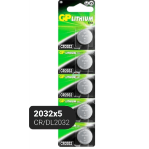 Батарейки GP CR2032 Lithium 3V (упак 5 шт)