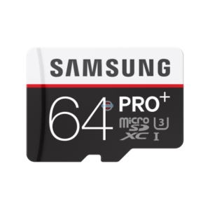 Карта памяти Samsung Pro Plus microSDXC 64 Gb class 10 UHS-1/U3 90/100 Mb/s SD адаптер