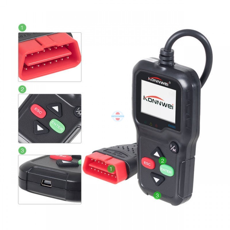 Автосканер Konnwei KW680 — изображение 3