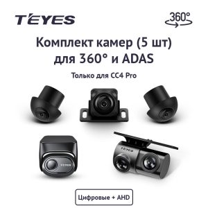 Комплект камер 360° для Teyes СС4 Pro Digital 360+AHD ADAS View Camera