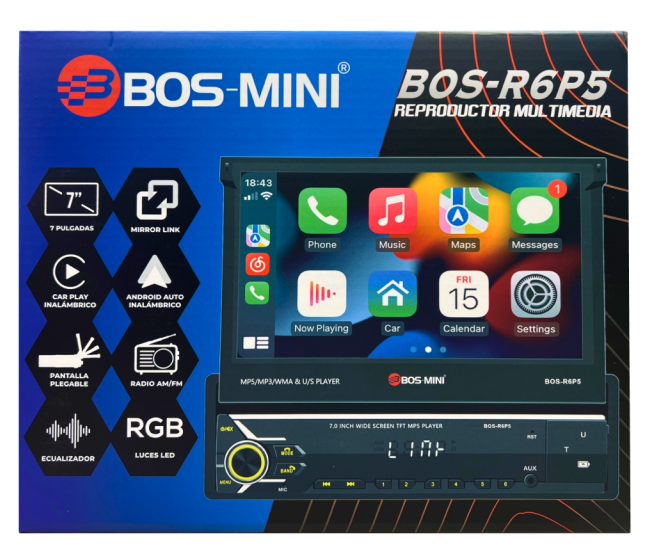 Автомагнитола Bos-Mini Bos-R6P5 1 Автомагнитола Bos-Mini Bos-R6P5