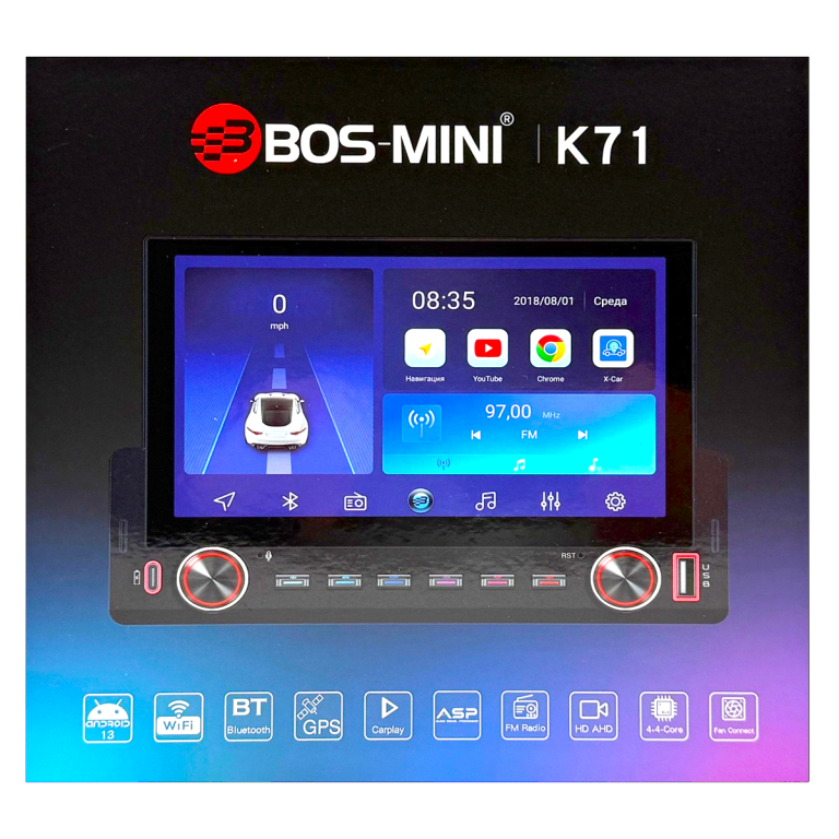 Автомагнитола Bos-Mini K71 1 Автомагнитола Bos-Mini K71
