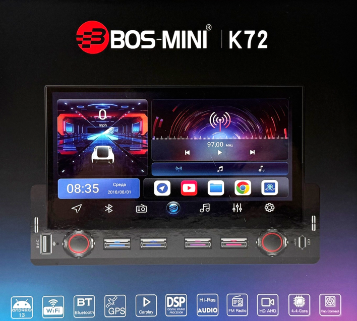 Автомагнитола Bos-Mini K72 1 Автомагнитола Bos-Mini K72