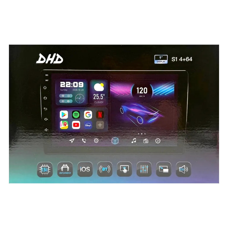 Автомагнитола DHD S1 4+64Gb 9 дюймов 4 Автомагнитола DHD S1 4+64Gb 9 дюймов — изображение 4