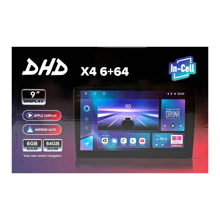 Автомагнитола DHD X4 6+64Gb 9 дюймов 1 Автомагнитола DHD X4 6+64Gb 9 дюймов
